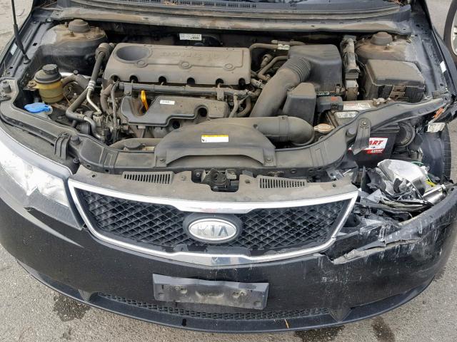 KNAFU4A20A5176277 - 2010 KIA FORTE EX BLACK photo 7