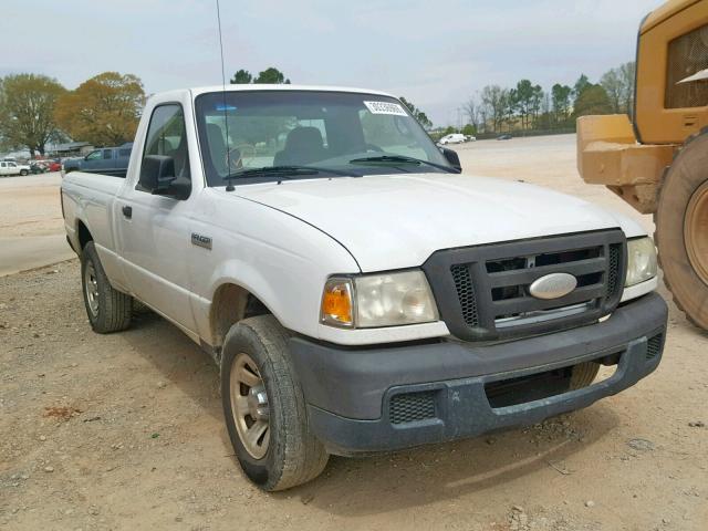 1FTYR10D27PA82137 - 2007 FORD RANGER WHITE photo 1