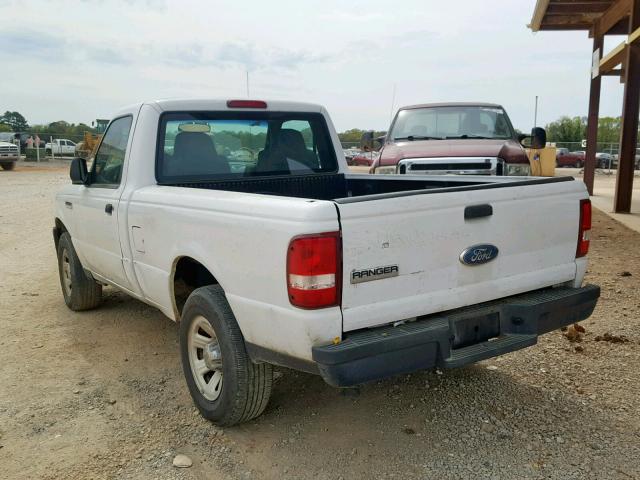 1FTYR10D27PA82137 - 2007 FORD RANGER WHITE photo 3