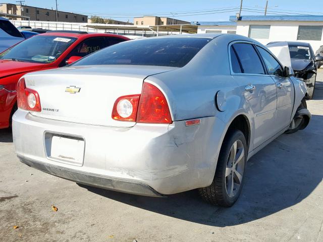 1G1ZC5EU5CF308850 - 2012 CHEVROLET MALIBU 1LT 银色 照片 4