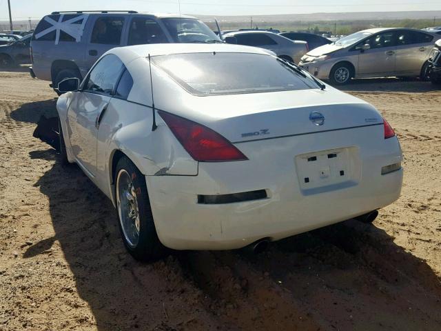 JN1AZ34D74M103331 - 2004 NISSAN 350Z COUPE WHITE photo 3