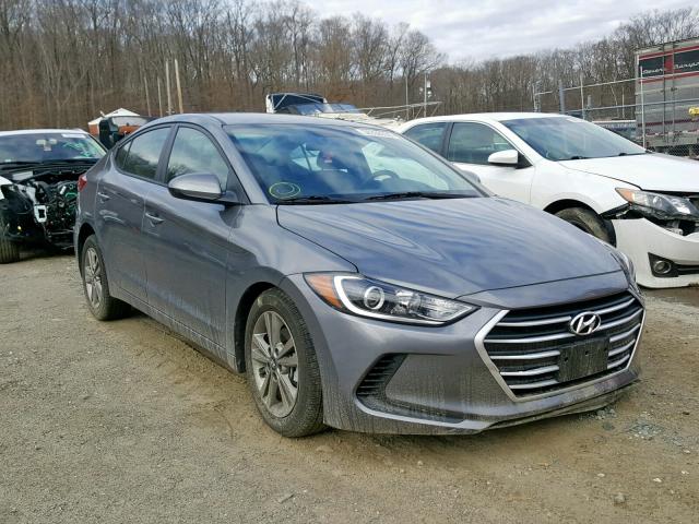 5NPD84LF4JH377212 - 2018 HYUNDAI ELANTRA SE GRAY photo 1