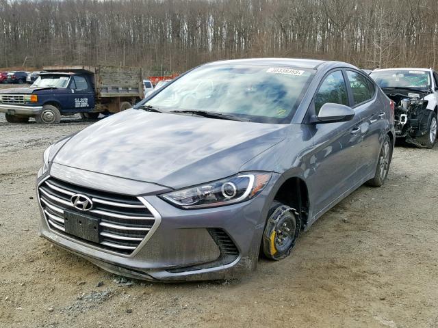 5NPD84LF4JH377212 - 2018 HYUNDAI ELANTRA SE GRAY photo 2