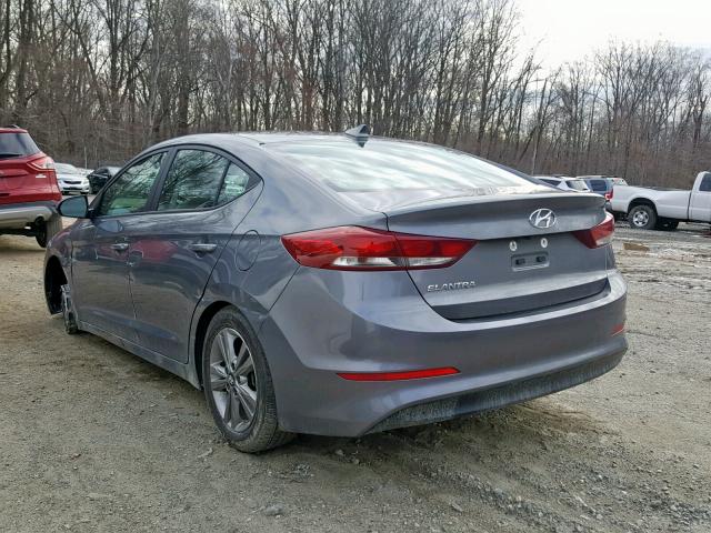 5NPD84LF4JH377212 - 2018 HYUNDAI ELANTRA SE GRAY photo 3