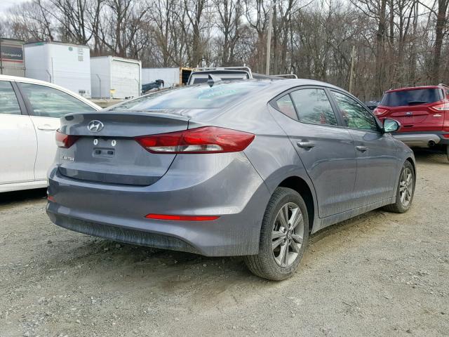 5NPD84LF4JH377212 - 2018 HYUNDAI ELANTRA SE GRAY photo 4