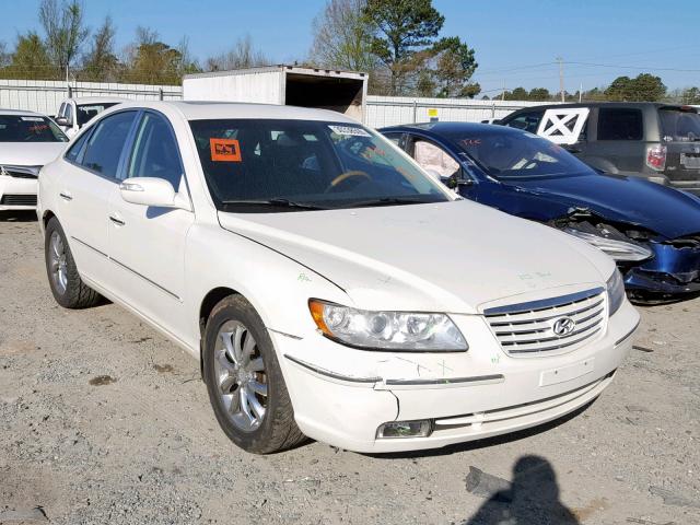 KMHFC46F57A144678 - 2007 HYUNDAI AZERA SE WHITE photo 1