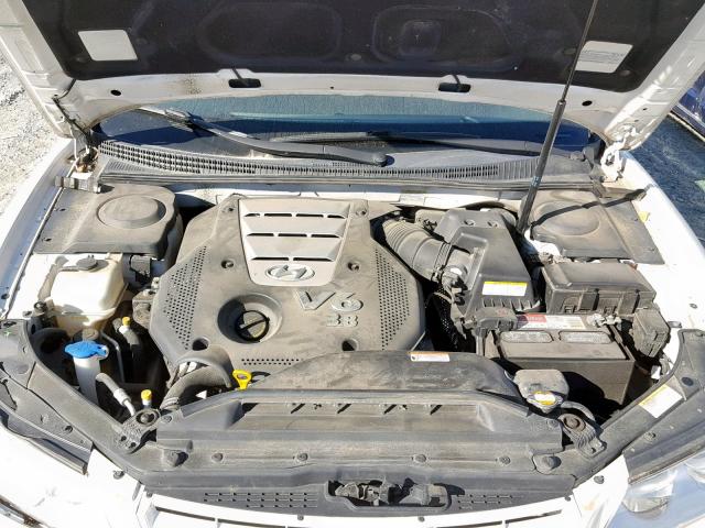 KMHFC46F57A144678 - 2007 HYUNDAI AZERA SE WHITE photo 7