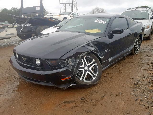 1ZVBP8CF4C5248291 - 2012 FORD MUSTANG GT BLACK photo 2