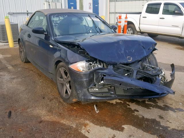 WBAUN13508VH79768 - 2008 BMW 128 I BLUE photo 1