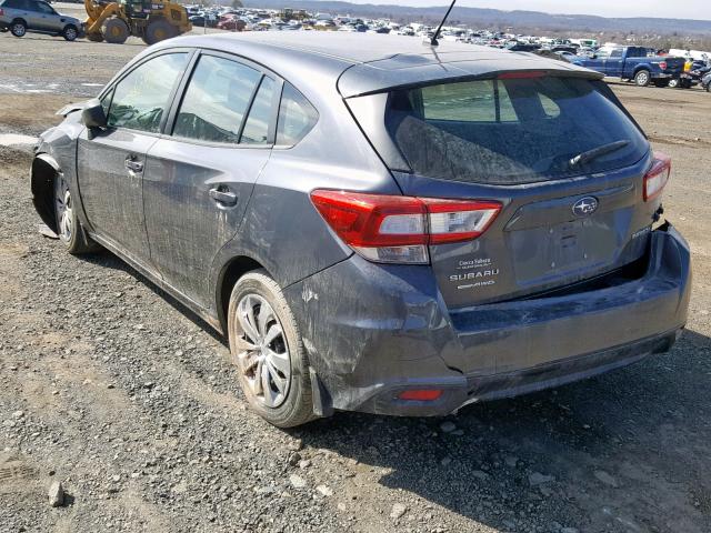 4S3GTAA63J3706085 - 2018 SUBARU IMPREZA CHARCOAL photo 3