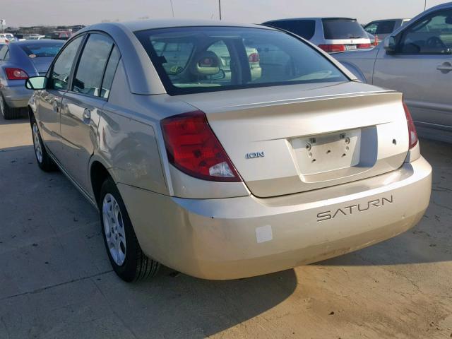 1G8AJ52F54Z180166 - 2004 SATURN ION LEVEL GOLD photo 3