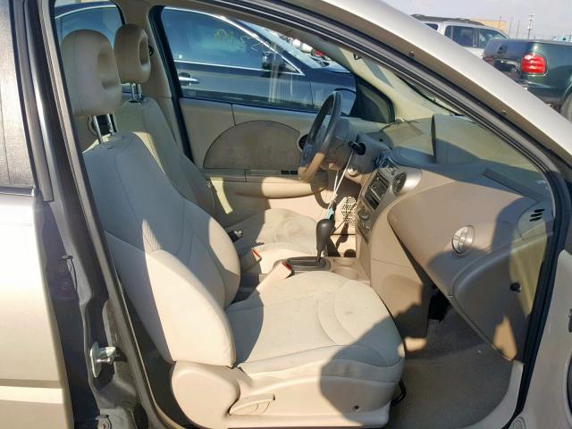 1G8AJ52F54Z180166 - 2004 SATURN ION LEVEL GOLD photo 5