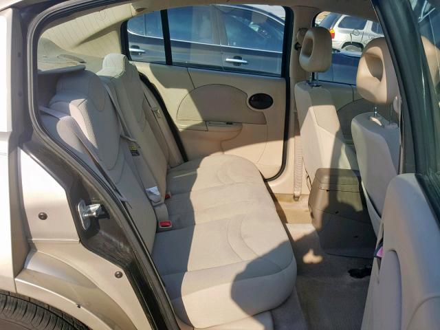 1G8AJ52F54Z180166 - 2004 SATURN ION LEVEL GOLD photo 6