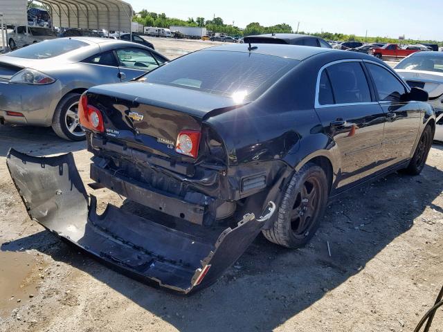 1G1ZG57B09F225836 - 2009 CHEVROLET MALIBU LS BLACK photo 4