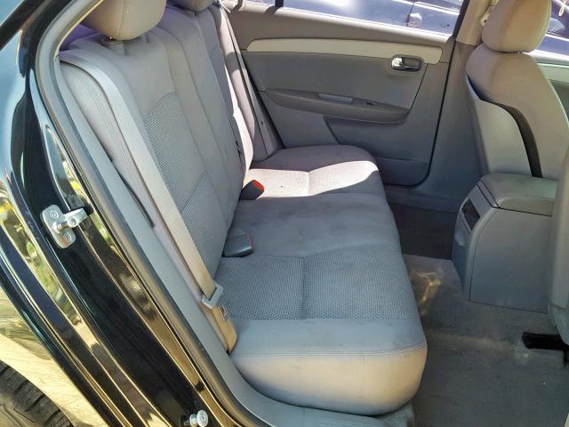 1G1ZG57B09F225836 - 2009 CHEVROLET MALIBU LS BLACK photo 6