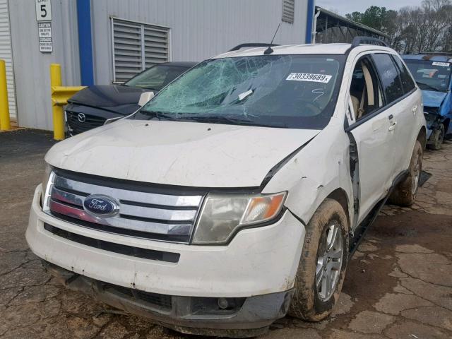 2FMDK38C48BB09997 - 2008 FORD EDGE SEL WHITE photo 2