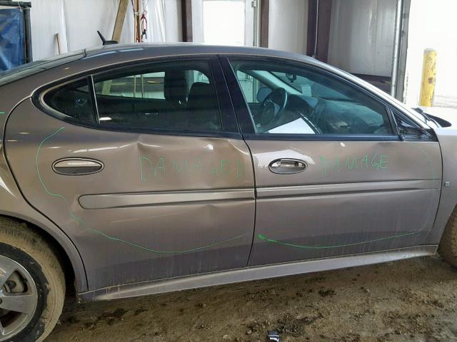 2G2WP552161268909 - 2006 PONTIAC GRAND PRIX BROWN photo 9