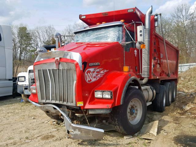 1NKDX4TX0EJ398727 - 2014 KENWORTH CONSTRUCTI RED photo 2