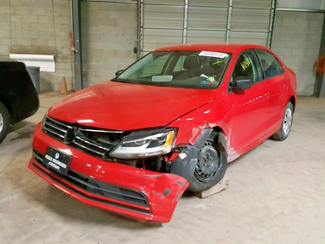 3VW2K7AJ1FM402826 - 2015 VOLKSWAGEN JETTA BASE RED photo 2