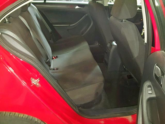 3VW2K7AJ1FM402826 - 2015 VOLKSWAGEN JETTA BASE RED photo 6