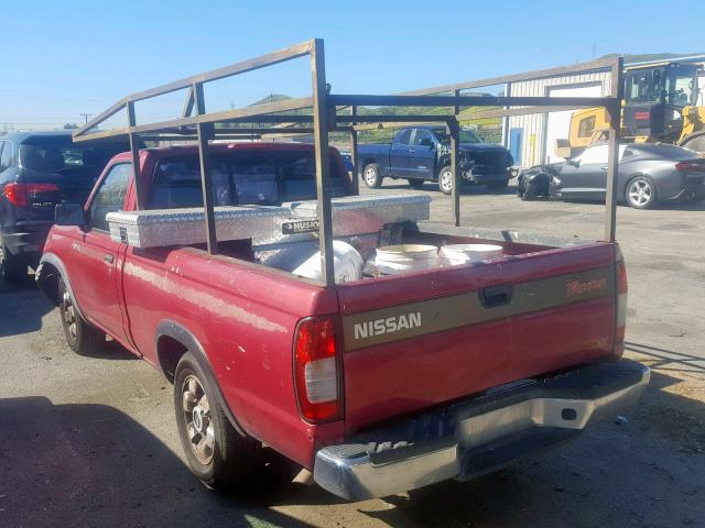 1N6DD21S4WC326387 - 1998 NISSAN FRONTIER X MAROON photo 3