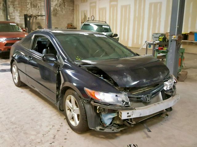 2HGFG12918H510454 - 2008 HONDA CIVIC EXL BLACK photo 1