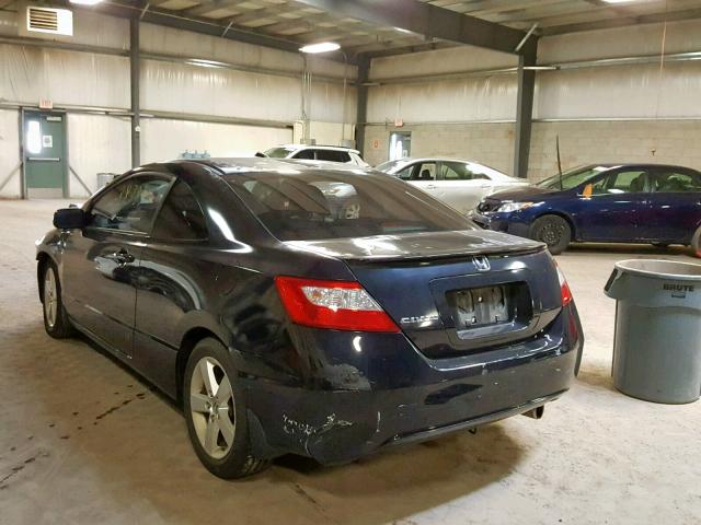 2HGFG12918H510454 - 2008 HONDA CIVIC EXL BLACK photo 3