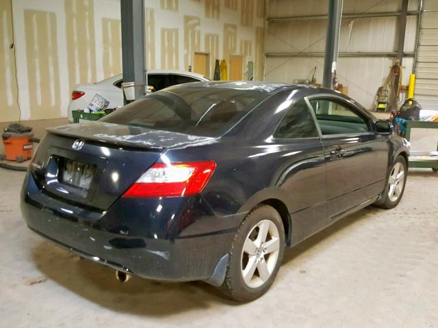 2HGFG12918H510454 - 2008 HONDA CIVIC EXL BLACK photo 4