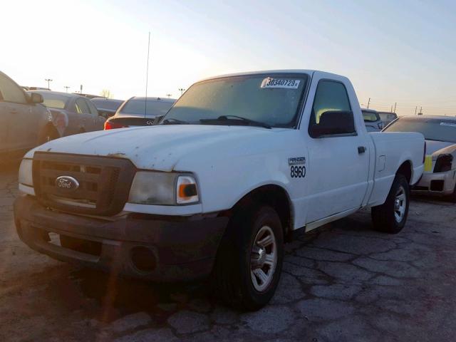 1FTYR10D58PA46198 - 2008 FORD RANGER WHITE photo 2