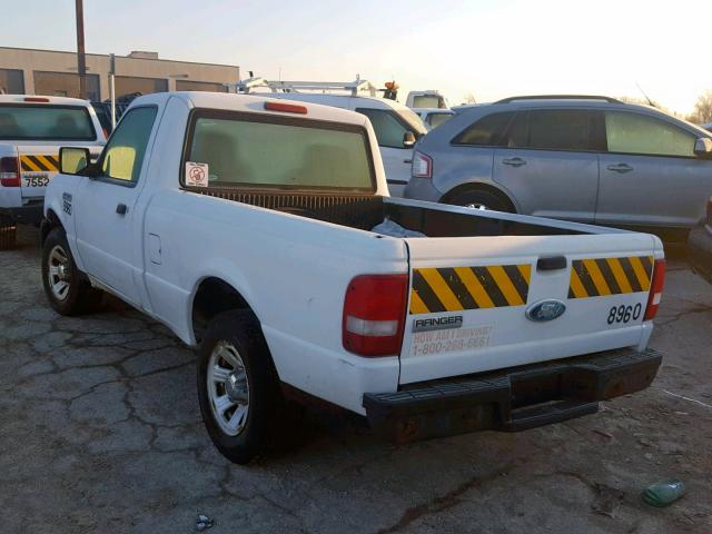 1FTYR10D58PA46198 - 2008 FORD RANGER WHITE photo 3