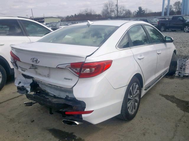 5NPE34AF6GH422374 - 2016 HYUNDAI SONATA SPO WHITE photo 4