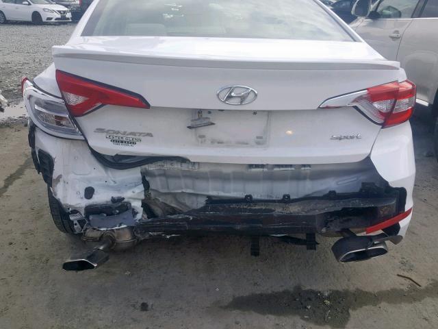 5NPE34AF6GH422374 - 2016 HYUNDAI SONATA SPO WHITE photo 9