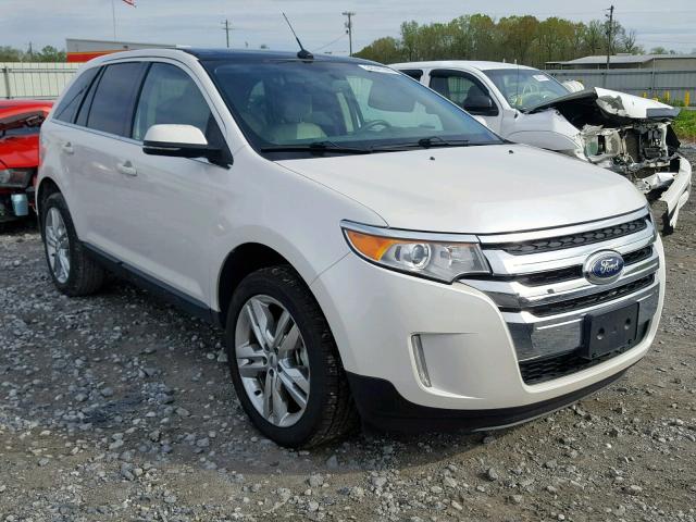 2FMDK3KC9EBA89069 - 2014 FORD EDGE LIMIT WHITE photo 1