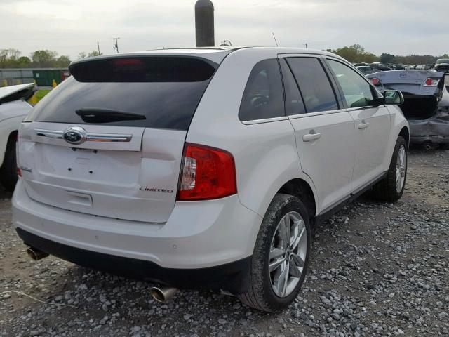 2FMDK3KC9EBA89069 - 2014 FORD EDGE LIMIT WHITE photo 4