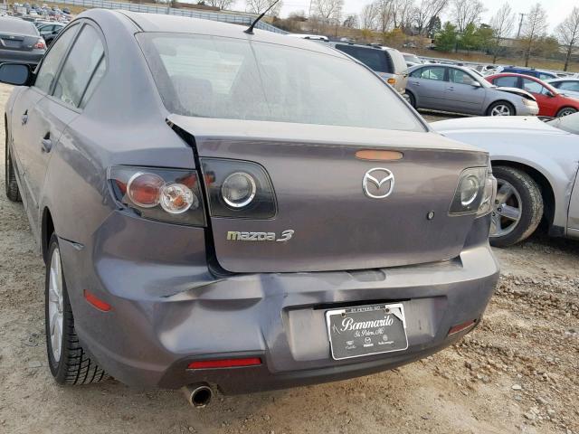 JM1BK323571640723 - 2007 MAZDA 3 S GRAY photo 9