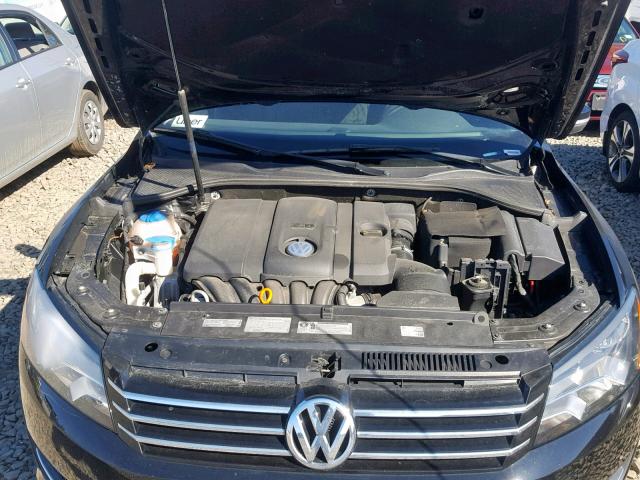 1VWAP7A38DC122091 - 2013 VOLKSWAGEN PASSAT S BLACK photo 7