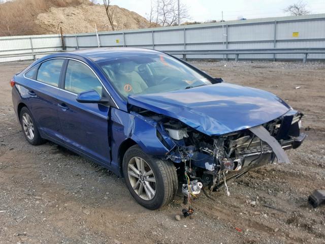 5NPE24AF9GH296644 - 2016 HYUNDAI SONATA SE BLUE photo 1