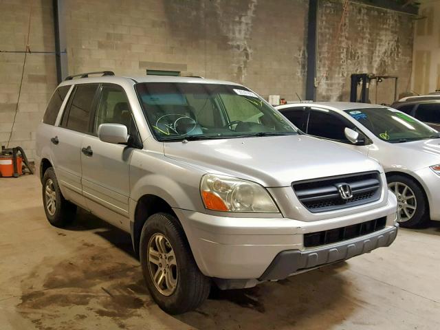 2HKYF18603H554727 - 2003 HONDA PILOT EXL GRAY photo 1