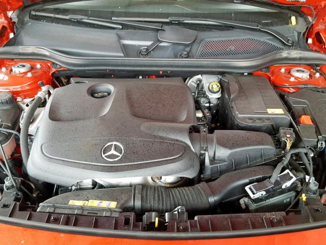 WDCTG4EB5FJ135403 - 2015 MERCEDES-BENZ GLA 250 RED photo 7