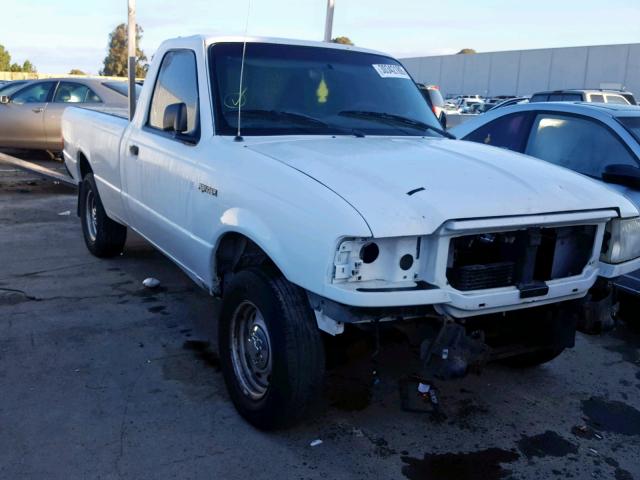 1FTYR10E44PA91152 - 2004 FORD RANGER WHITE photo 1