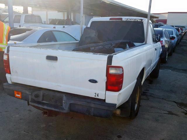 1FTYR10E44PA91152 - 2004 FORD RANGER WHITE photo 4