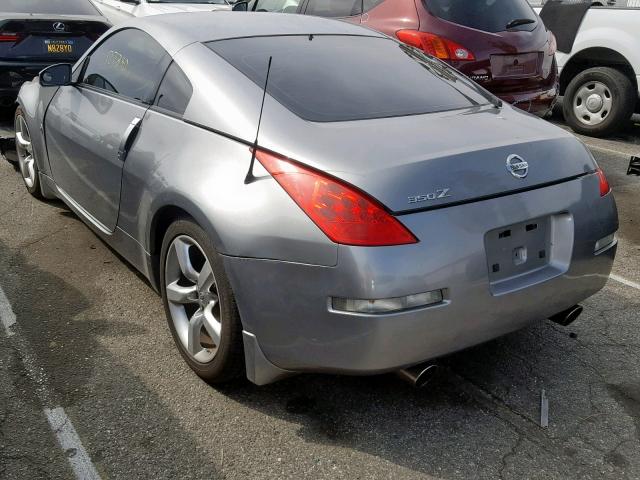 JN1AZ34E26M355130 - 2006 NISSAN 350Z COUPE GRAY photo 3