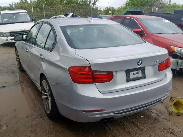 WBA3C1C58DF443000 - 2013 BMW 328 I SULE SILVER photo 3