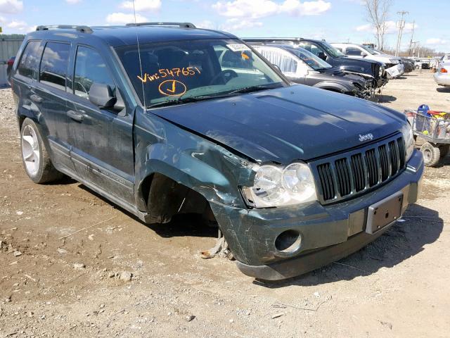 1J4GS48K45C547651 - 2005 JEEP GRAND CHER GREEN photo 1