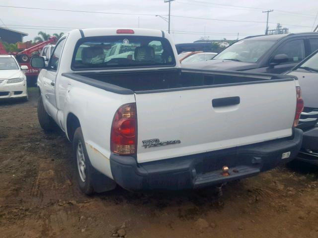 5TENX22NX8Z579628 - 2008 TOYOTA TACOMA WHITE photo 3