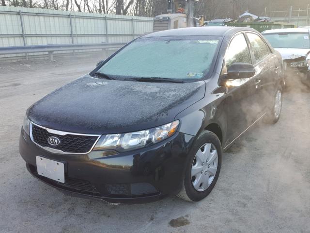 KNAFU4A24D5712846 - 2013 KIA FORTE EX BLACK photo 2