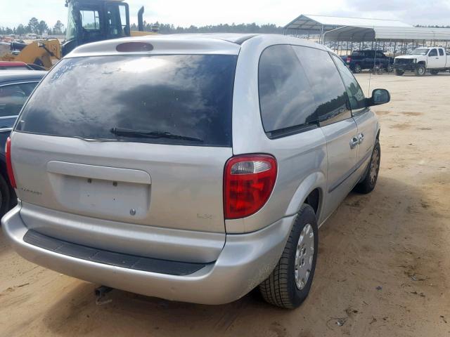 1C4GJ45321B258550 - 2001 CHRYSLER VOYAGER LX GRAY photo 4