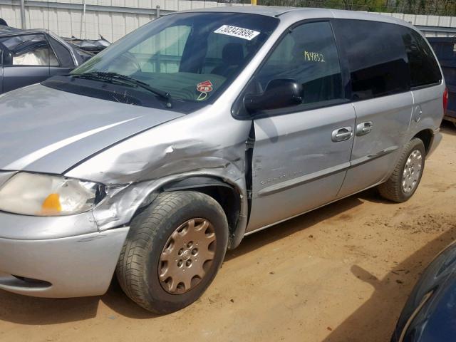 1C4GJ45321B258550 - 2001 CHRYSLER VOYAGER LX GRAY photo 9