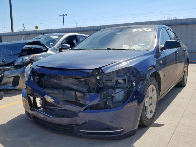 1G1ZG57B684308794 - 2008 CHEVROLET MALIBU LS BLUE photo 2
