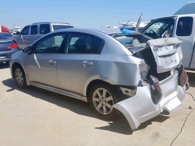 3N1AB6AP9BL711234 - 2011 NISSAN SENTRA 2.0 SILVER photo 3